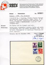 Thumb-2: J89-J92 - 1939, Portrait of General H. Herzog and Swiss women's costumes