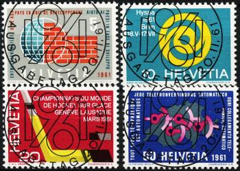 Thumb-1: 375-378 - 1961, Francobolli pubblicitari e commemorativi