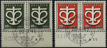 Thumb-1: W19-W20 - 1945, Francobolli speciali per la donazione svizzera alle vittime di guerra.