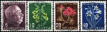 Thumb-1: J125-J128 - 1948, Ritratto del generale Willes e dipinti di fiori alpini