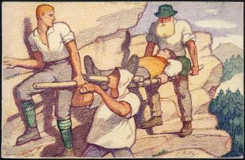 Thumb-2: BK34 - 1921, Verwundetentransport