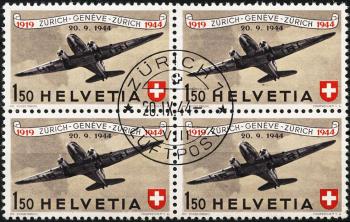 Thumb-1: F40 - 1944, Jubiläumsflugpostmarke 25 Jahre schweizerische Luftpost
