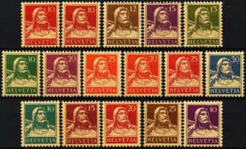 Thumb-1: 126I-184 - 1914 - 1930, Racconta il ritratto a busto, carta in fibra di camoscio