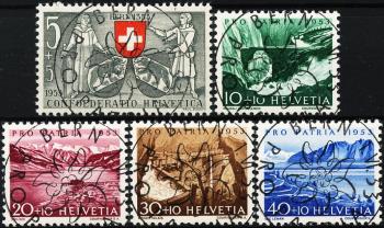 Briefmarken: B61-B65 - Serie, ET-Vollstempel