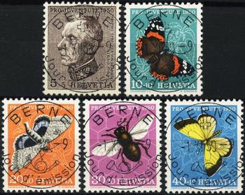 Thumb-1: J133-J137 - 1950, Ritratto di T. Sprecher von Bernegg e immagini di insetti