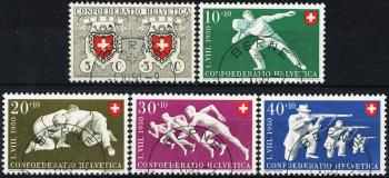 Thumb-1: B46-B50 - 1950, Cento anni delle Poste Federali Svizzere e Mostre Sportive