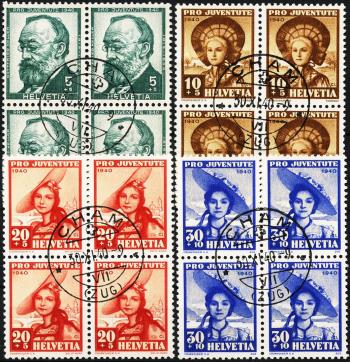Thumb-1: J93-J96 - 1940, Bildnis Gottfried Kellers und Schweizer Frauentrachten