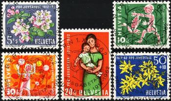 Thumb-1: J193-J197 - 1962, Pro Juventute, 50 Jahre Pro Juventute Marken