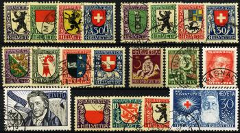 Thumb-1: J29-J48 - 1924-1928, Kantons- und Schweizer Wappen