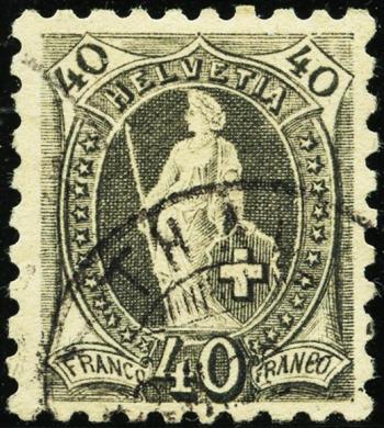 Thumb-1: 69B - 1889, weisses Papier, 11 Zähne, KZ A