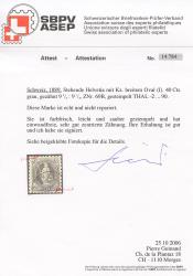 Thumb-2: 69B - 1889, weisses Papier, 11 Zähne, KZ A