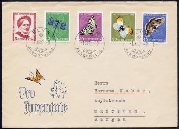 Thumb-1: J138-J142 - 1951, Bildnis J. Spyris und Insektenbilder