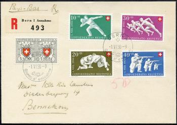 Thumb-1: B46-B50 - 1950, 100 Jahre Eidgenössische Post und Sportdarstellungen