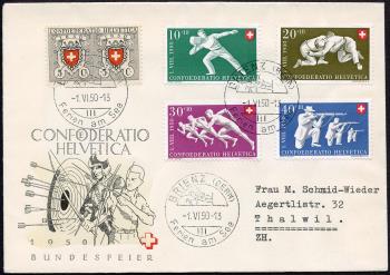 Thumb-1: B46-B50 - 1950, 100 Jahre Eidgenössische Post und Sportdarstellungen