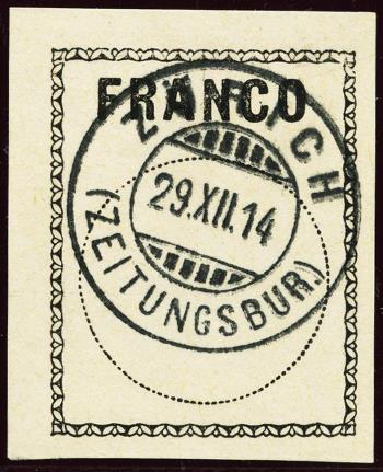 Thumb-1: FZ1 - 1911, Blockschrift, Einfassung durch Zierleiste