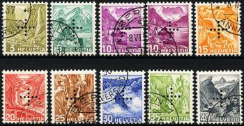 Thumb-1: BV19z-BV27z - 1936, Immagini di paesaggi, stampa a intaglio, carta scanalata