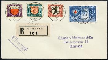 Thumb-1: J45-J48 - 1928, Städtewappen und Bildnis Henri Dunants