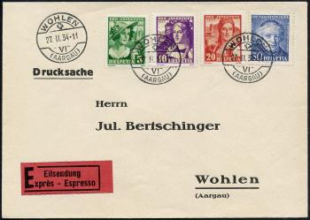 Thumb-1: J65-J68 - 1933, Schweizer Frauentrachten und Bildnis G. Girards
