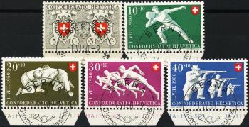 Briefmarken: B46-B50 - Serie, ET-Stempel italienisch
