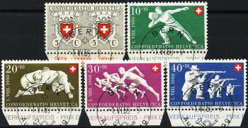 Briefmarken: B46-B50 - Serie, ET-Stempel deutsch
