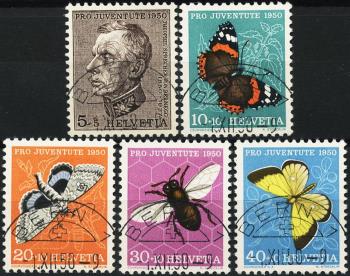 Briefmarken: J133-J137 - Serie, ET-Stempel