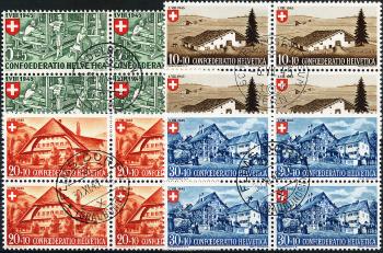 Francobolli: B26-B29 - 1945 Lavoro e Casa Svizzera I