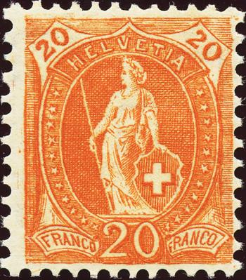 Briefmarken: 86A - 1905 weisses Papier, 13 Zähne, WZ