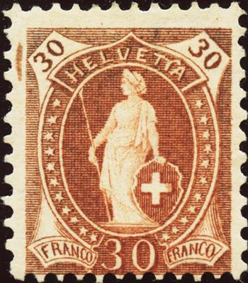 Thumb-1: 88A.2.50/II - 1905, Stehende Helvetia, weisses Papier, 13 Zähne, WZ