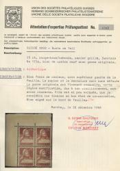 Thumb-3: 173z - 1933, Tellbrustbild, sämisches Faserpapier, geriffelt