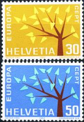 Timbres: 389.2.01-390.2.01 - 1962 L'Europe