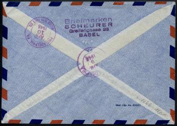 Thumb-2: RF46.5 f. - 8. April 1946, USA-Gander-Shannon-Paris-GENÈVE-Rome-Athènes-LE CAIRE