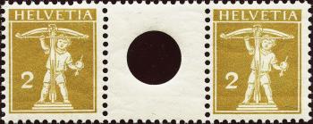 Briefmarken: S2 -  Mit grosser Lochung