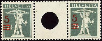 Briefmarken: S15 -  Mit grosser Lochung