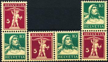 Briefmarken: Z13-Z15 -  Tellknabe und Tellbrustbild