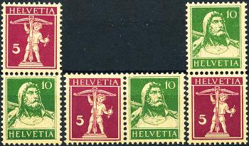 Stamps: Z10-Z12 -  Tell boy and Tell bust