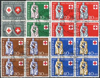 Stamps: B81-B85 - 1957 Coat of arms, symbol and mercy