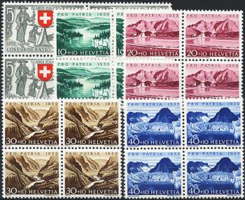 Briefmarken: B56-B60 - 1952 Glarus und Zug 600 J. in der Eidgenossenschaft