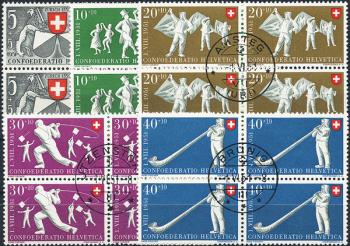 Thumb-1: B51-B55 - 1951, Zurich 600 years in the Confederation and folk games