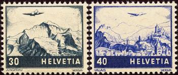 Briefmarken: F43-F44 - 1948 Farbänderung der Landschaftsbilder