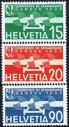 Stamps: F16-F18 - 1932 Commemorative issue for the disarmament conference in Geneva