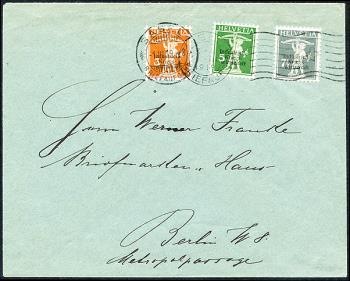 Briefmarken: IKW1-IKW3 - 1918 Industrielle Kriegswirtschaft, Aufdruck dünne Schrift