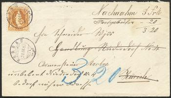 Briefmarken: 66A - 1882 weisses Papier, 14 Zähne, KZ A