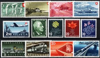 Briefmarken: CH1947 - 1947 Jahreszusammenstellung