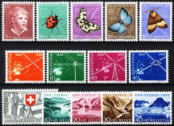 Briefmarken: CH1952 - 1952 Jahreszusammenstellung