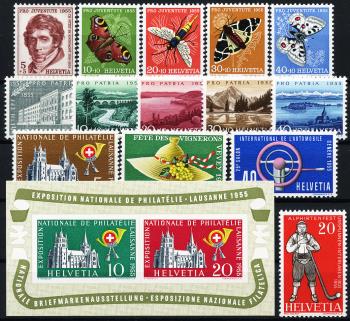 Stamps: CH1955 - 1955 annual compilation