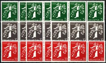 Stamps: Z25a-Z27c - 1939 State exhibition special stamps from automatic rolls
