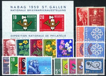Stamps: CH1959 - 1959 annual compilation