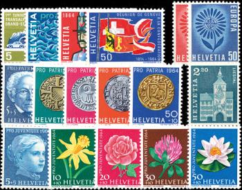 Briefmarken: CH1964 - 1964 Jahreszusammenstellung