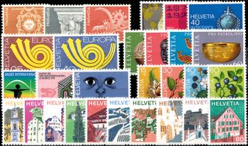 Briefmarken: CH1973 - 1973 Jahreszusammenstellung