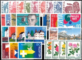 Briefmarken: CH1977 - 1977 Jahreszusammenstellung